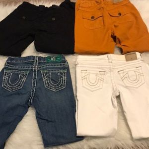 True religion boys size 7 lot of 5 pants